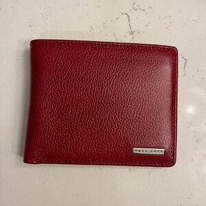 Hugo Boss Rich Burgundy Leather Card Holder